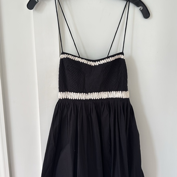 ULLA JOHNSON Hollis embroidered appliquéd pintucked cotton-poplin midi dress 0 - Picture 6 of 15